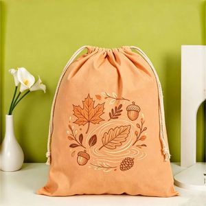 Sac fourre-tout en toile naturelle non blanchie, pliable, avec fermeture à cordon, portable, grande capacité, personnalisable pour promotion de marque DIY et événements. - Product Image 1