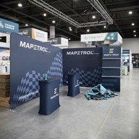 Équipement commercial : Présentoirs et décors en aluminium pour salons professionnels et événements, équipement de fête, expositions de marque