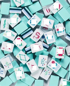 <span class=keywords><strong>Oh</strong></span> <span class=keywords><strong>My</strong></span> Luxury Modern - Juego de Mahjong Acrílico Azul de Cuatro Capas con Fichas Personalizadas para Fiestas y Venta al por Mayor - Product Image 1