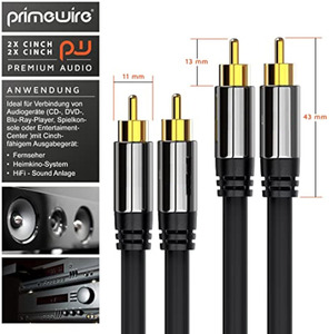 Cáp âm thanh hifi-sound 2RCA màu đen 1M <span class=keywords><strong>2M</strong></span> 3M mạ vàng 2RCA Cáp âm thanh nổi nam sang nam cáp 2RCA độ trung thực cao - Product Image 3