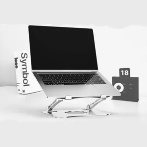 Support d'ordinateur portable détachable, pas cher, pour bureau, en maille métallique, petit écran, support pour Riser d'ordinateur portable