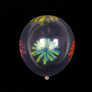 12 pouces 2.8 grammes ballon en Latex Transparent ballon Transparent avec étoiles feuilles de palmier pour anniversaire Jungle Tropical fête décor - Product Image 3