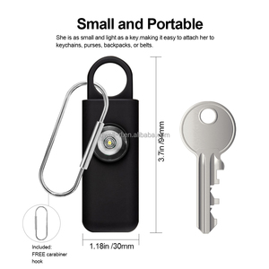 Có thể sạc lại tự vệ an ninh 130dB Keychain cá nhân an toàn báo động cho phụ nữ người cao tuổi trẻ em - Product Image 2