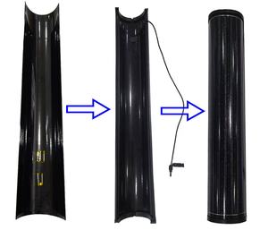 <span class=keywords><strong>แผง</strong></span><span class=keywords><strong>โซ</strong></span>ลาร์<span class=keywords><strong>เซลล์</strong></span>แบบโมโนซิลิคอนทรงกระบอก ดีไซน์โค้ง ทนลม 140 วัตต์ สำหรับเสาไฟถนนพลังงานแสงอาทิตย์ - Product Image 4