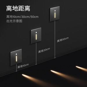 Home Hallway Motion Sensor Switch Panel 86 Type Recessed Led <b>Light</b> With Usb <b>Socket</b> And Floor <b>Light</b> - Product Image 4