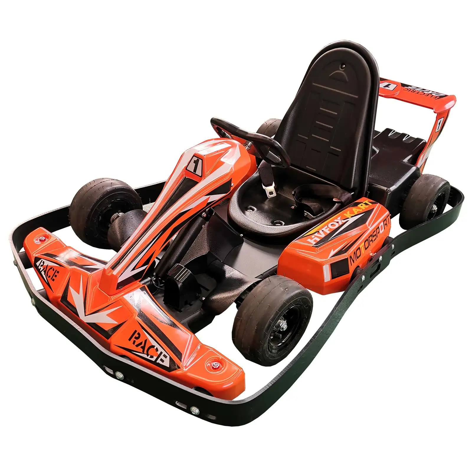 Yüksek hızlı elektrikli Go Karts yetişkinler ve çocuklar için makinesi direksiyon ve pedalı Karting genç için