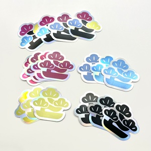 Autocollant de logo auto-holographique personnalisé 3D matériau plastique hologramme découpé résistant aux UV avec une excellente adhérence - Product Image 4