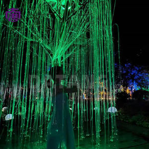 Lámpara LED de Alta Calidad con Forma de Árbol de Sauce, Decoración Escénica con Ramas Colgantes para Caminos y Campus, en Venta - Product Image 3