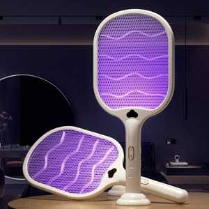 Wholesale Rechargeable Handheld UV Plastic Electric <strong>Fly</strong> Swatter <strong>Racket</strong> for Mosquito <strong>Zapper</strong> Insect Control - Product Image 6