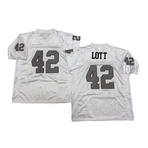 Maglia da Rugby Vintage da Uomo con Cuciture Stile Retrò Marcus Allen Bo Jackson Lester Hayes Ronnie Lott Otis Sistrunk S-3XL Spedizione Veloce - Product Image 4