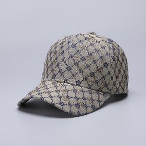 Casquette de baseball en velours monogramme tendance <span class=keywords><strong>à</strong></span> 6 panneaux, avec boucle métallique réglable, unisexe, pour toutes les saisons, chapeau de soleil d'extérieur - Product Image 1