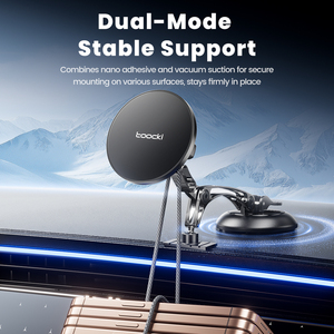 Soporte Magnético Flexible de Tres Ejes para Automóvil Toocki, Vista Panorámica Completa, Ángulo Ajustable para Navegación Diaria en el Automóvil - Product Image 2