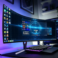 Moniteur de jeu 4K 34 pouces 165 Hz, moniteur d'ordinateur PC 4K, moniteur PC 21:9, écran incurvé, écran LCD pour jeux PC