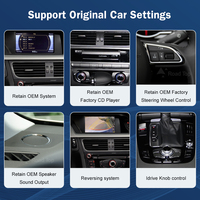 Écran tactile sans fil CarPlay Android Auto Linux 8,8 pouces pour Audi A4 A5 2009-2012 Airplay Miracast Écran multimédia