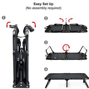 Cuna plegable y portátil para perros y gatos, cama elevada de refrigeración plegable con marco de acero para juegos y descanso - Product Image 2