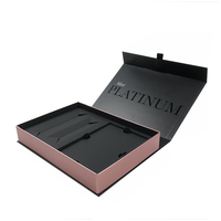 Cajas de Regalo Magnéticas Rígidas para Pestañas, Reciclables e Impermeables, con Forro de Esponja, Logotipo Personalizado, Inserto Rígido Recubierto para Empaque de Pestañas