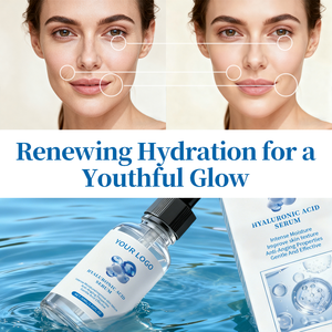 Sérum à l'acide hyaluronique hydratant en profondeur 30 ml OEM/ODM, petite molécule, hydratant, rajeunissant, éclaircissant, anti-âge - Product Image 4