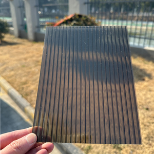 Lámina de <span class=keywords><strong>Policarbonato</strong></span> PC de 5mm, Resistente a la Intemperie y a los Rayos UV, Color Marrón Panal de Abeja, Panel Duradero para Cortar, para Pérgola de Jardín, Techo de Sombra para Exteriores - Product Image 3