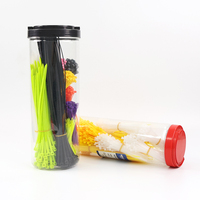 Attache-câble en nylon écologique 3*150mm, auto-bloquant, étanche, avec logo imprimé coloré, fermeture auto-agrippante