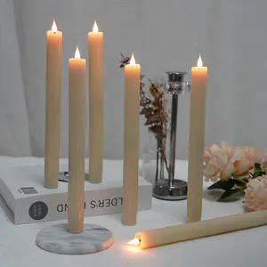 Vela Cónica sin Llama con Control Remoto, Decoraciones para el Hogar, Velas <span class=keywords><strong>LED</strong></span> para Decoración de Bodas - Product Image 1