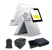 Terminal POS Micropos Sleek A15, Layar Sentuh All-in-One yang Stylish untuk Restoran, Toko Retail, Mesin Kasir, Scanner, Printer
