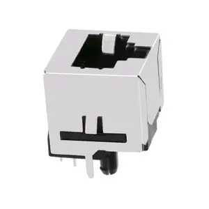 이더네트 RJ 45 모듈 잭 단 하나 항구 8P8C 수직 RJ45 연결관 3-1734577-x 6116202-x 6368150-x 5557484-1 5557730-1