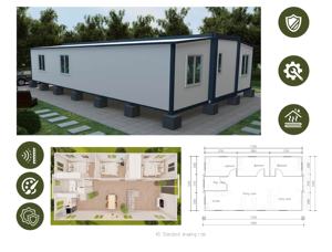 Uitbreidbare containerwoningen prijs China fabrikant 20ft 40ft modulaire opvouwbare stalen constructie uitbreidbare containerwoningen - Product Image 3