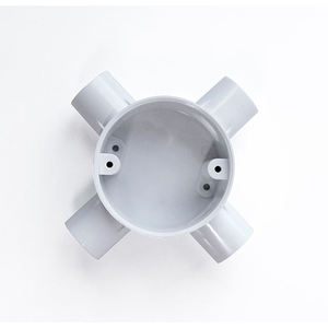 Boîte de jonction ignifuge AC BJ 4 en PVC blanc, résistante aux flammes, pour conduites de 20 mm à 50 mm - Product Image 1