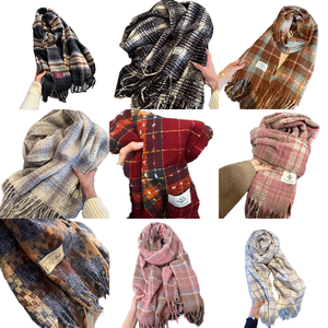 Tonglu longue écharpe écologique femmes châle pied-de-poule double usage coréen polyvalent populaire chaud hiver haut de gamme étudiant cou - Product Image 3