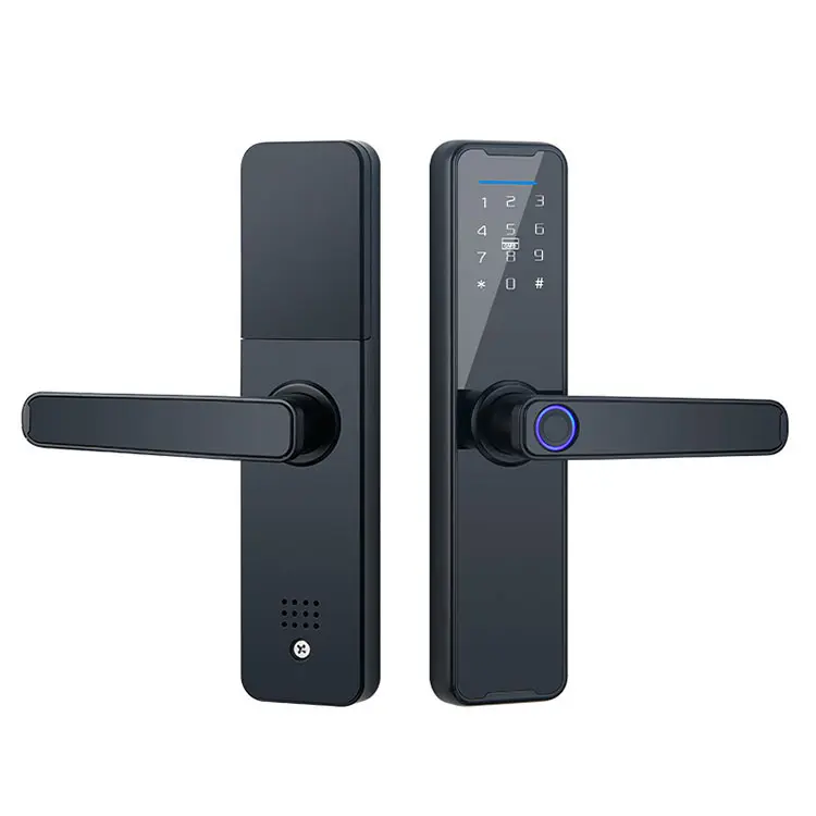 Smart Door Lock Tuya Wifi TTlock Sem Fio APP BLE Keyless Technolog Senha de Impressão Digital Fechadura Inteligente