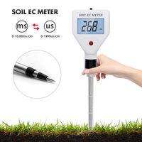Analyseur de qualité de l'eau EC-98361, capteur d'humidité du sol numérique LCD, testeur de conductivité électrique, pour fleurs, plastique personnalisable OEM