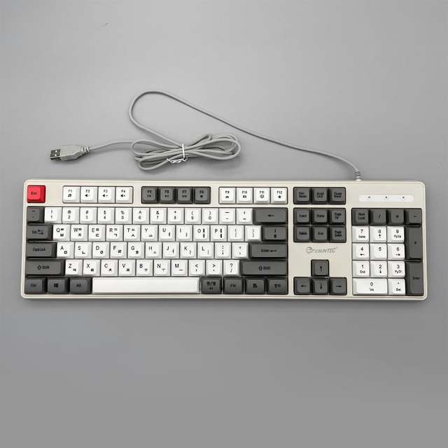 High Quality K-101U USB 2.0 Wired Plastic Full Size Keyboard Plug Play New Standard Multiple Color Layouts Optically Operated