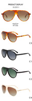 LBAshades 9068S Lunettes de soleil polarisées surdimensionnées rétro, monture tendance, verres dégradés UV400, lunettes de soleil vintage pour femmes