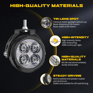 Feux antibrouillard LED pour moto de 3,5 pouces, faisceau spot TIR, rétroéclairage ambre, feux de conduite pour moto BMW GS Adventure - Product Image 2