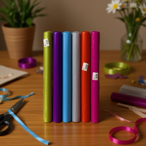 MNJ Chiffon Netting Roll Mixed Colors 6Pcs For Crafting Decorations - Product Image 3