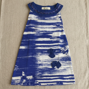 Vestido de verano sin mangas de algodón para niñas pequeñas Patrones estampados casuales Conjuntos de ropa para niñas - Product Image 2
