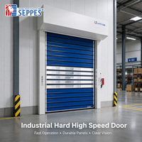 Pintu Spiral Aluminium Alloy Kustom Kecepatan Tinggi dengan Panel PU 40mm Tahan Angin, Kecepatan Pembukaan Dapat Disesuaikan untuk Penggunaan Logistik & Gudang