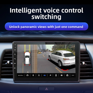 Autoradio panoramique universel à 360 degrés |   Caméra avant 1080P avec vue 3D, écran IPS, CarPlay/HiCar, commande vocale IA, étanche, vision nocturne, garantie 2 ans - Product Image 2