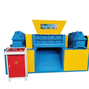 Scrap tires waste books paper metals shredding shredder machine for recycling