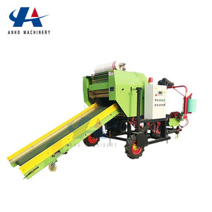 Enrouleuse de balles rondes robuste, machine complète d'emballage et de conditionnement d'ensilage pour l'alimentation du bétail agricole - Product Image 1