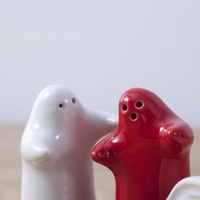 Ensemble de condiments spéciaux en céramique, salière et poivre, câlins et bavoirs d'amour, cruet en céramique