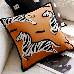 Ngựa 18x18 ''Inch Sang Trọng Phong Cách Hiện Đại Ghế Sofa Ném-Gối-Bao Gồm - Product Image 4