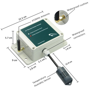 เซ็นเซอร์วัดอุณหภูมิและความชื้นไร้สายคุณภาพสูง 433 MHz สำหรับอุปกรณ์ภายนอกอาคาร พร้อมระบบควบคุม IoT และดีไซน์กันน้ำ - Product Image 4