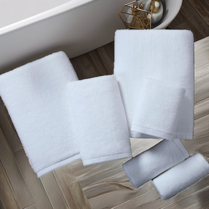 Toalla de Baño de Lujo para Hotel, 100% Algodón, Secado Rápido, Tejido Liso, Color Blanco - Product Image 2