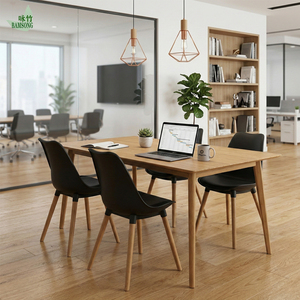 Bureau d'<span class=keywords><strong>ordinateur</strong></span> en bambou massif de conception chinoise, <span class=keywords><strong>table</strong></span> d'écriture en bambou naturel <span class=keywords><strong>pour</strong></span> petit bureau, espace de travail commercial, bureau à domicile - Product Image 3