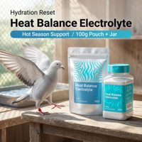 Supplément d'électrolytes professionnel pour pigeons pour la récupération post-course, la réhydratation rapide et l'amélioration de l'endurance – Marque privée, usine source