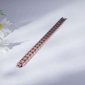 99.99% di rame rosso puro magnetherapy Energy Power Bio bracciale uomo di guarigione di energia terapeutica della salute braccialetto di moda - Product Image 5