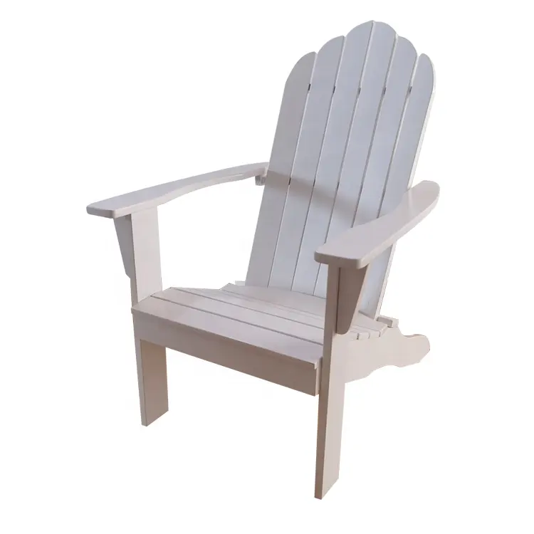 Neuheiten Beliebte Produkte Beste Allwetter Outdoor Indoor Massivholz Patio Freizeit linie Weiß Adirondack Stuhl Auf Promotion