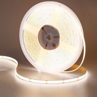 Vente en gros de bande LED flexible COB 10m sans chute de tension 24V 8MM 384Led/m CRI 95 personnalisable, étanche IP65 IP67 IP68