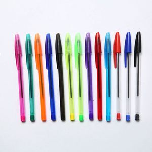 Stylos à bille en gel simples et durables pour le bureau et les étudiants, corps transparent, encre rouge/bleue/noire - Product Image 2